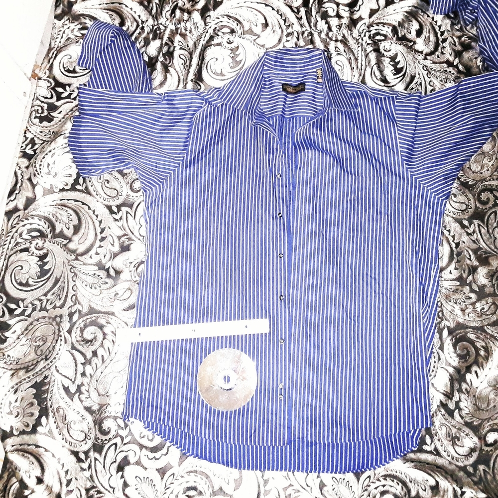 new DONALD TRUMP xl mens blue shirt